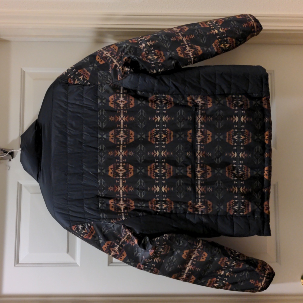 Pendleton Men's Black Patterned Jacket, Large - image 2